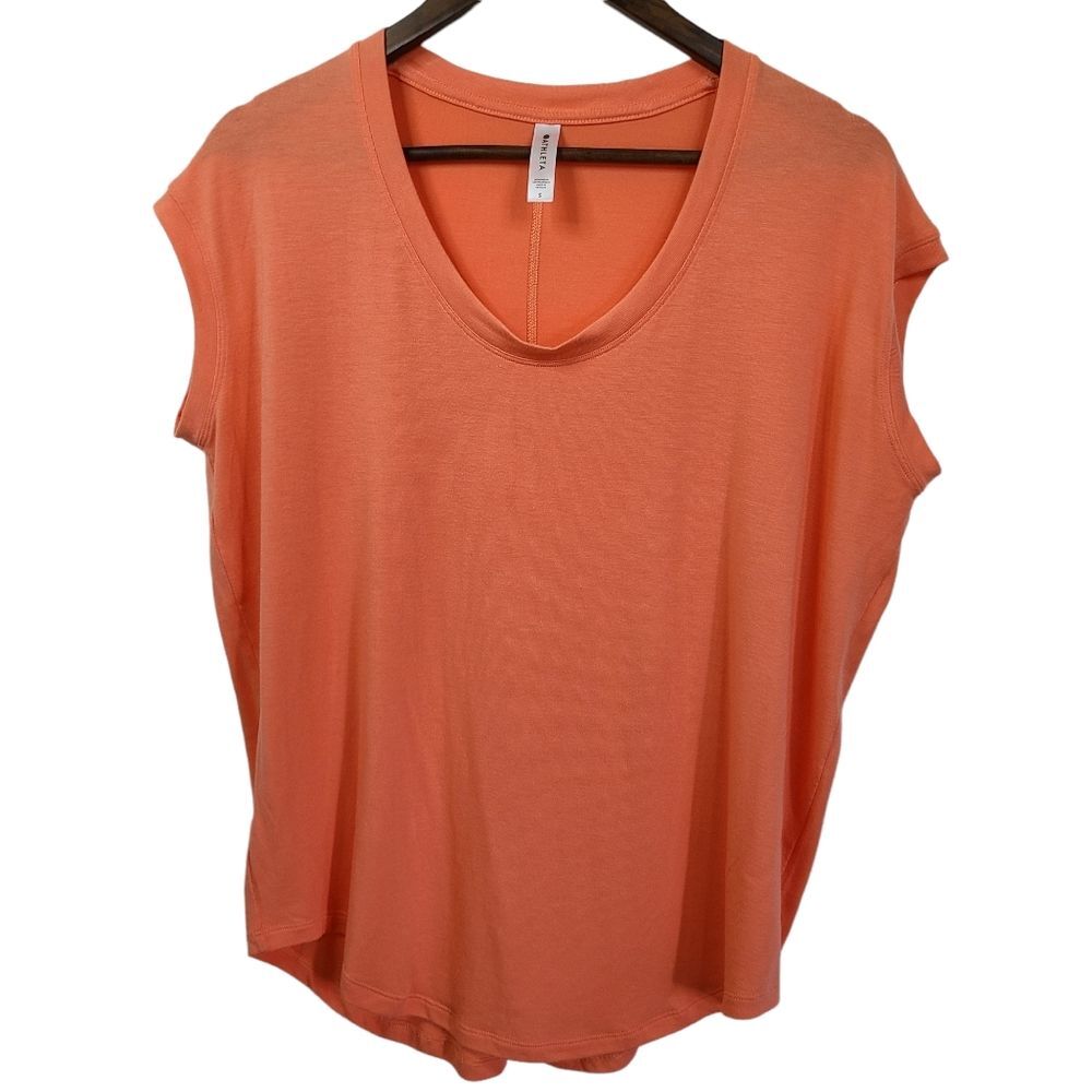 Athleta Orange Basic Workout Top Small
